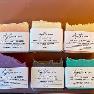 Set of 6 cold pressed soaps